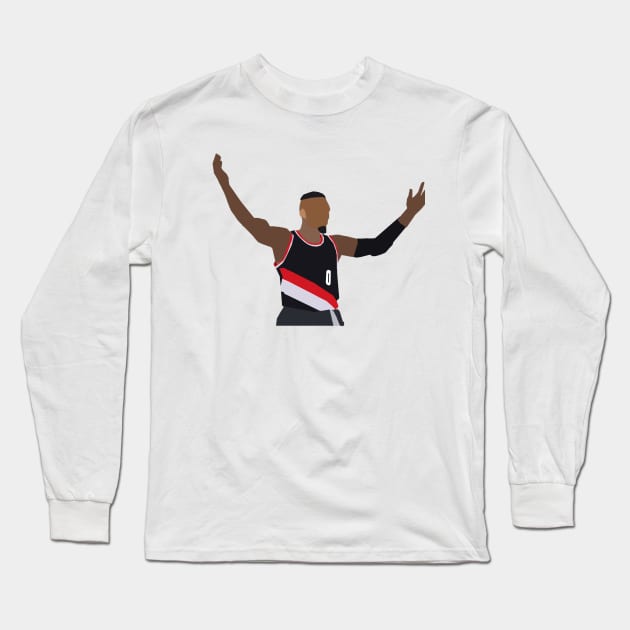 Damian Lillard Long Sleeve T-Shirt by xavierjfong